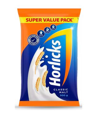 Horlicks Health & Nutrition Drink Refill, 450 g Pouch 